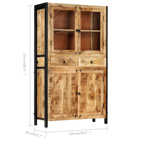 Rustika Rowe -  Highboard 100x40x175 cm Solid Mango Wood